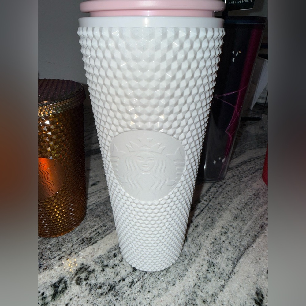 Starbucks China exclusive matte White studded  Tumbler